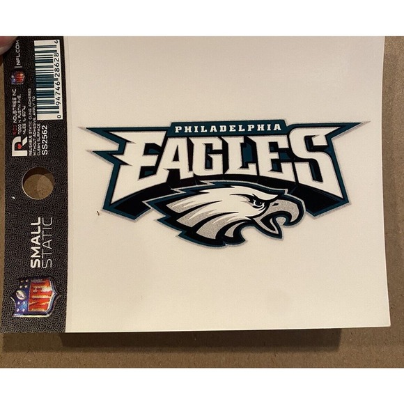 Philadelphia Eagles NFL Football Vinyl Sticker Car Window Decal Reusable Cling‎ - Picture 1 of 1